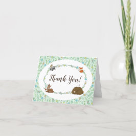 Woodland Animal Baby Shower Tack Kort