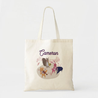 Woodland Animal Band Personalized Tote Bag Tygkasse