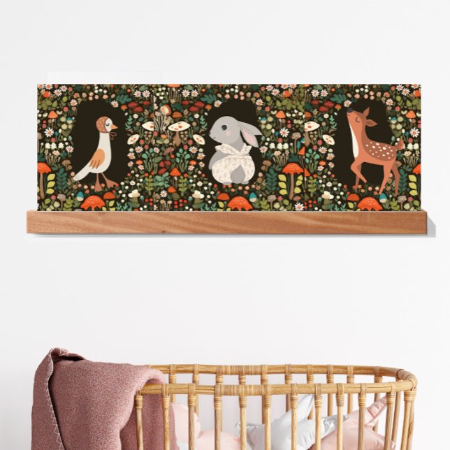 Woodland Animal Boho Blommigt Triptych Poster (Skapare uppladdad)