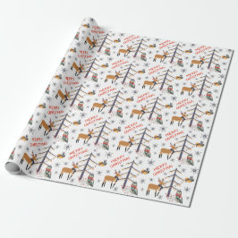 Woodland Animal jul Presentpapper