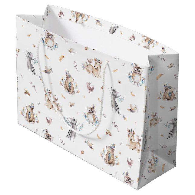 Woodland Animal Tribal Baby Shower (Baksidan Vinklad)