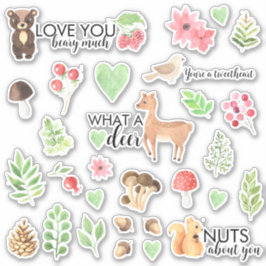Woodland Animal Vinyl Stickers Klistermärken