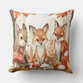 Woodland Animals Autumn - Fox Deer Rabbit Owl Mush Kudde