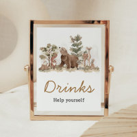 Woodland Animals Äventyr Awaits Drinks