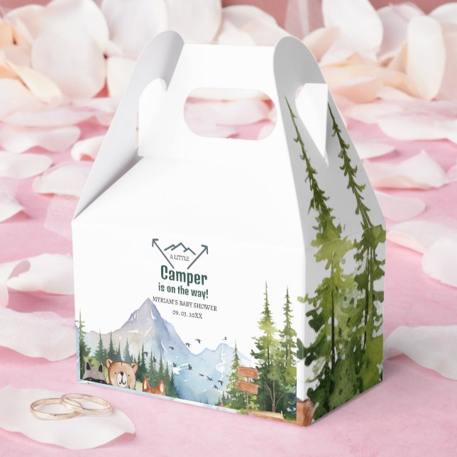 Woodland Animals Äventyr Baby Shower Presentaskar (Bröllop)