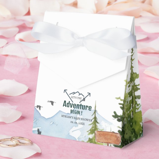 Woodland Animals Äventyr Baby Shower Presentaskar (Bröllop)