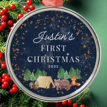 Woodland Animals Baby Första jul