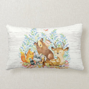 Woodland Animals Baby Nursery Pillow Lumbarkudde