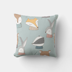 Woodland Animals Baby Pillow Kudde