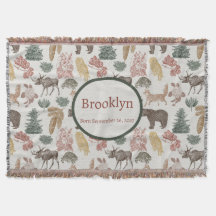 Woodland Animals Baby- Rustic Bears, Foxes, Uggla