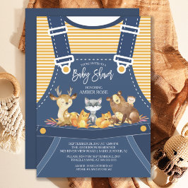 WOODLAND Animals Baby Shower-inbjudan Inbjudningar