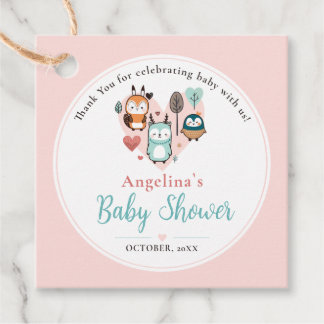 Woodland Animals Baby Shower | Tack Gåvor Etiketter