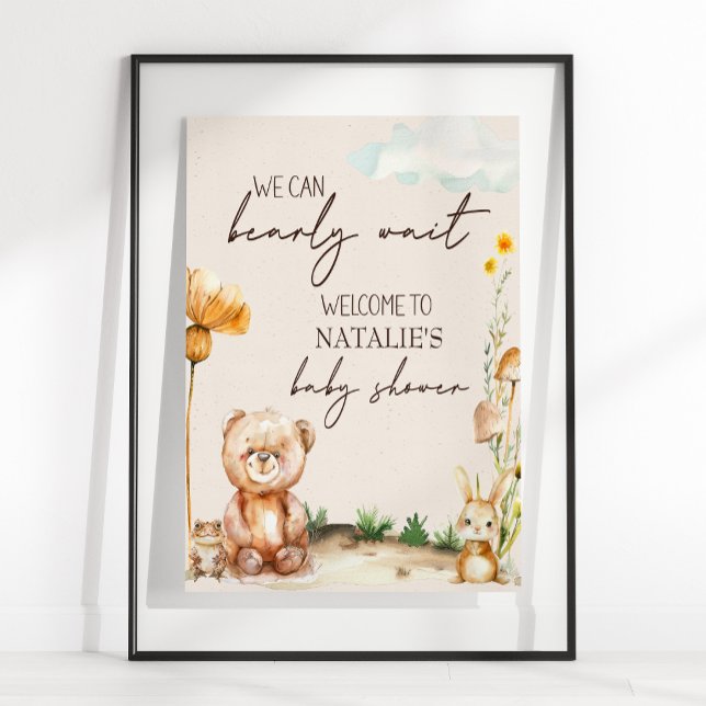 Woodland Animals Boho Baby Shower Sign Poster (Skapare uppladdad)
