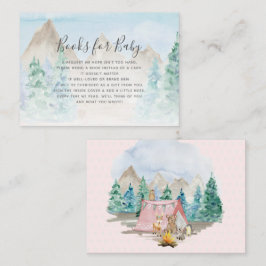 Woodland Animals Camping Bokar för Baby djurutrymm Visitkort