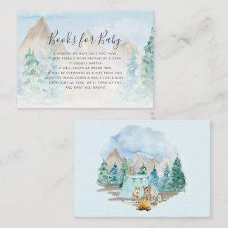 Woodland Animals Camping Books Boy Baby Enclosure Visitkort
