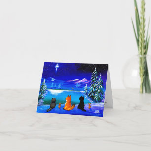 Woodland Animals Christian julkort Tack Kort