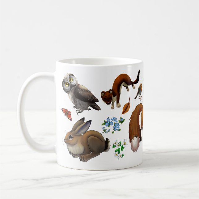 Woodland Animals coffee mug Kaffemugg (Vänster)