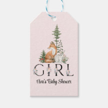 Woodland Animals Girl Baby Shower
