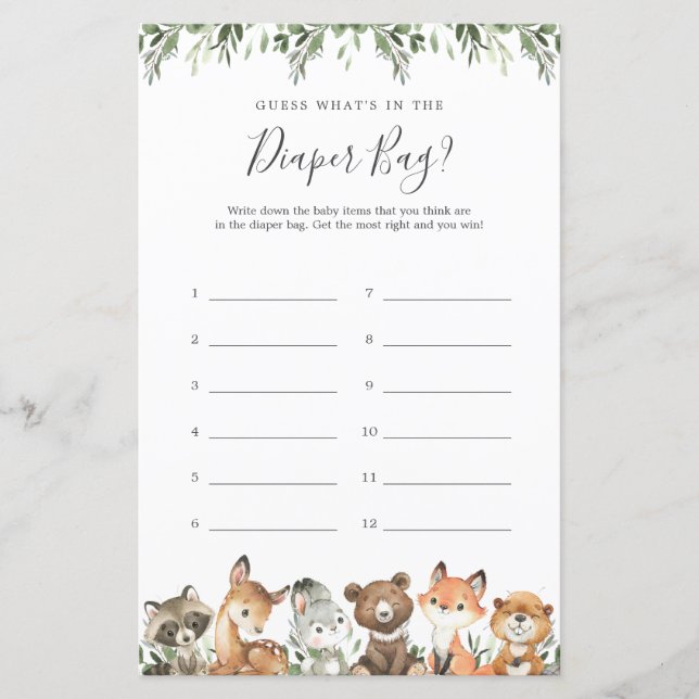 Woodland Animals gissar vad som finns i tidningsba (Framsida)