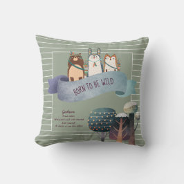 Woodland Animals GODSON Baptism Heliga Communion Kudde