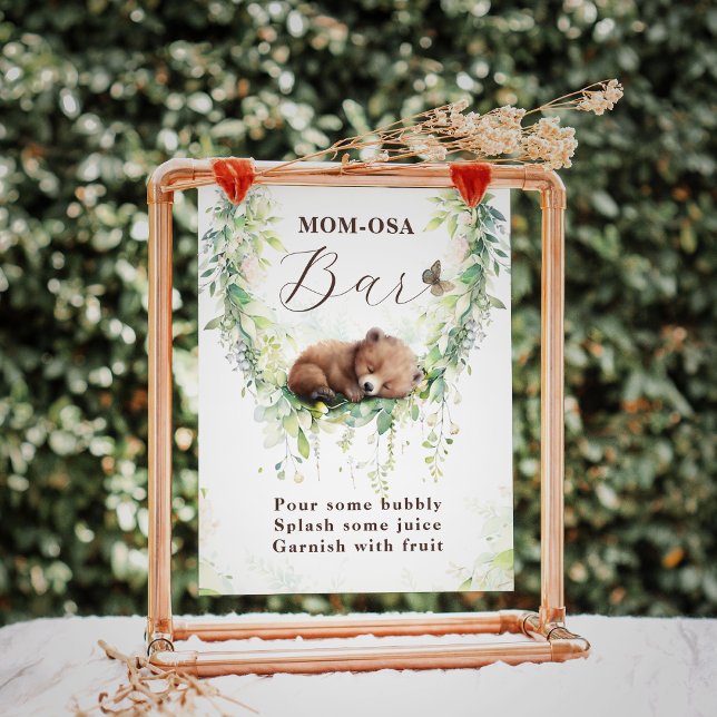 Woodland Animals Greenery Pojke Shower Mamma-osa Poster (Skapare uppladdad)