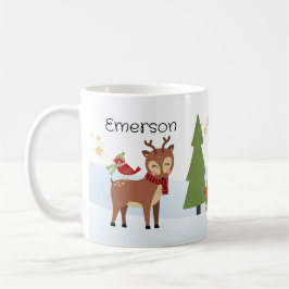 Woodland Animals - Jul Personlig mugg