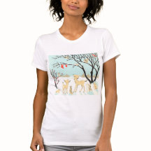 Woodland Animals jul T-Shirt