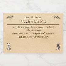 Woodland Animals Jul Varm Choklad Mix