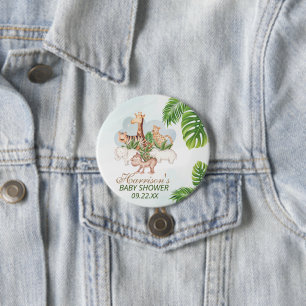 Woodland Animals Jungle Greenery Baby Shower Knapp