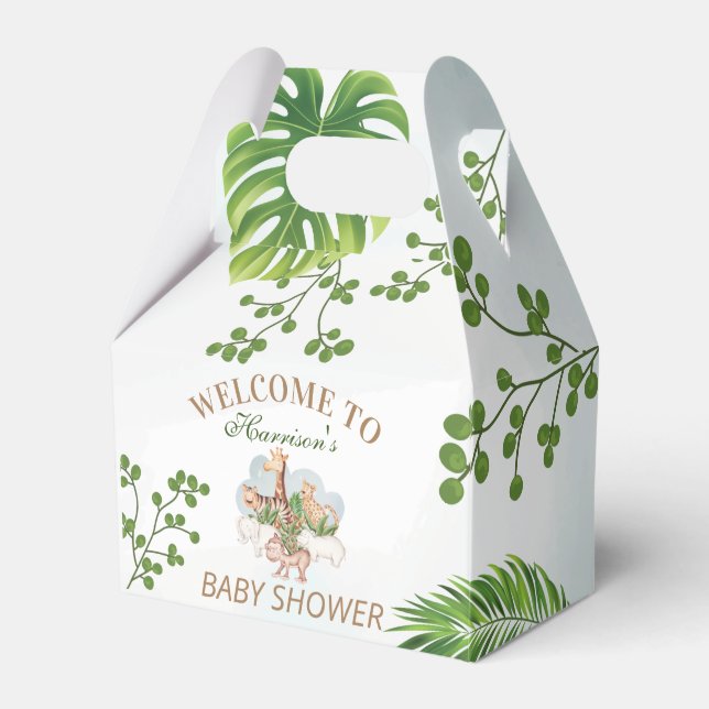 Woodland Animals Jungle Greenery Presentaskar (Framsidan Sidan)