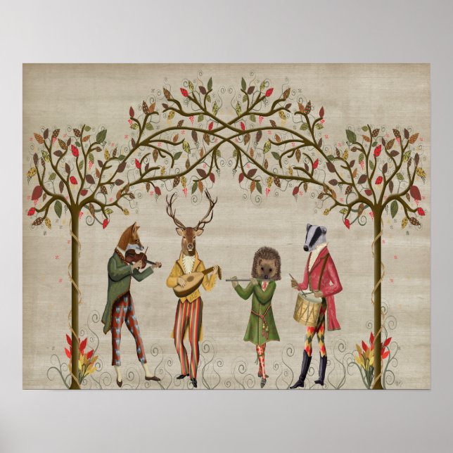 Woodland Animals Minstrel Group Poster (Framsidan)