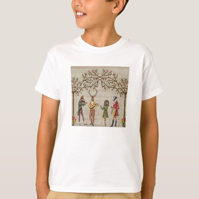 Woodland Animals Minstrel Group T Shirt (Framsida)