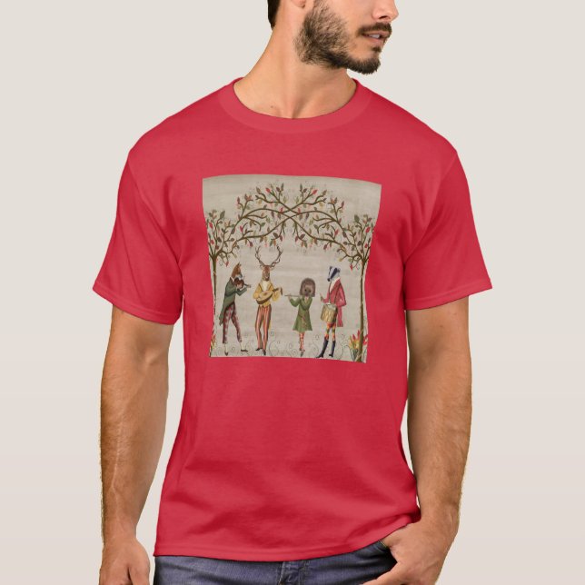 Woodland Animals Minstrel Group T Shirt (Framsida)