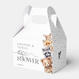 Woodland Animals Modern Baby Shower Presentaskar
