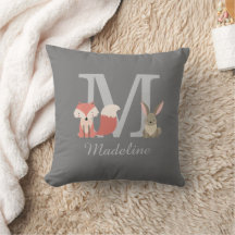 Woodland Animals Monogram Initial