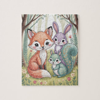 Woodland animals puzzle pussel