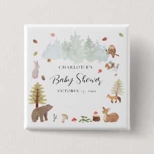 Woodland Animals Wildlife Fall Baby Shower Knapp