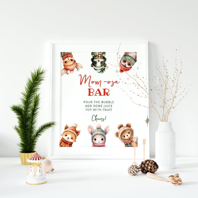 Woodland Animals Winter Mamma-osa Pub Poster (Skapare uppladdad)