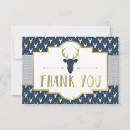 Woodland Antlers Tack, Faux Foil Tack Kort