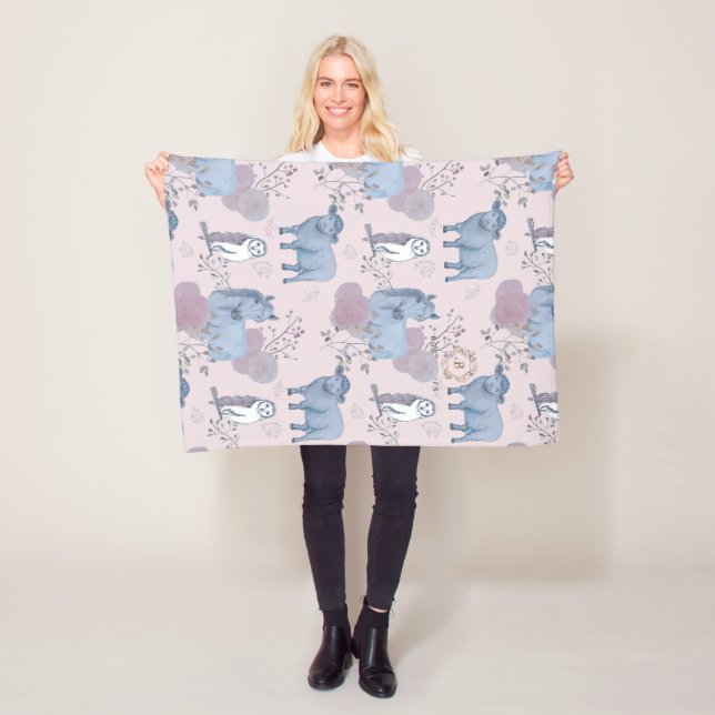 Woodland Art Baby Blanket Fleecefilt (På plats)
