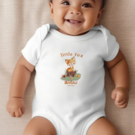 Woodland Autumn Baby Fox Personlig T Shirt