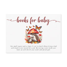 Woodland Autumn Hedgehog Baby Shower Bokar