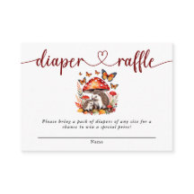 Woodland Autumn Hedgehog Baby Shower Raffle