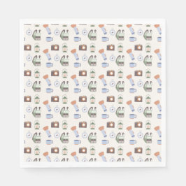 Woodland Äventyr Awaits Camping Baby Shower Pappersservett