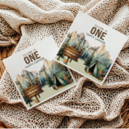 Woodland Äventyr Camper Birthday Napkins Pappersservett