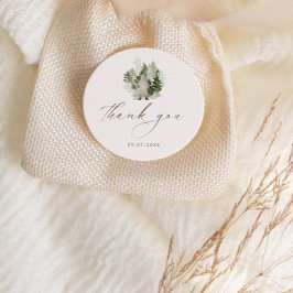 Woodland Äventyr Gender Neutral Baby Shower Runt Klistermärke