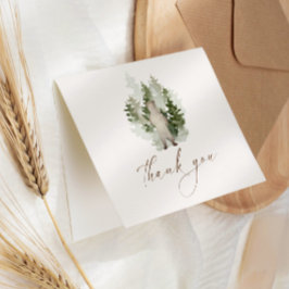 Woodland Äventyr Gender Neutral Baby Shower Tack Kort