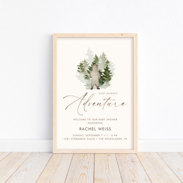 Woodland Äventyr Gender Neutral Välkomstskylt Poster (Skapare uppladdad)