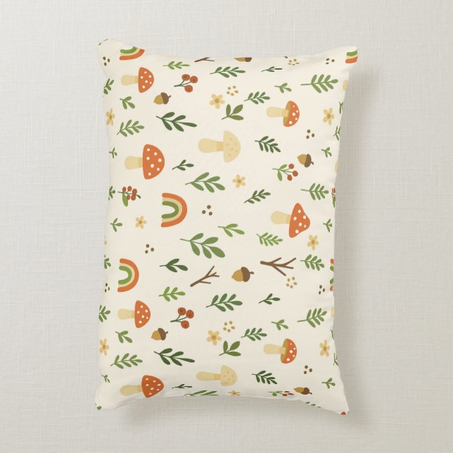 🍄 Woodland Äventyr Pillow Prydnadskudde (Baksidan(Vertikal))