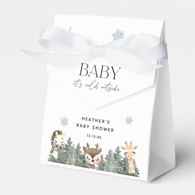 Woodland Baby Det är Kall utanför babyskabinka Presentaskar (Framsidan Sidan)